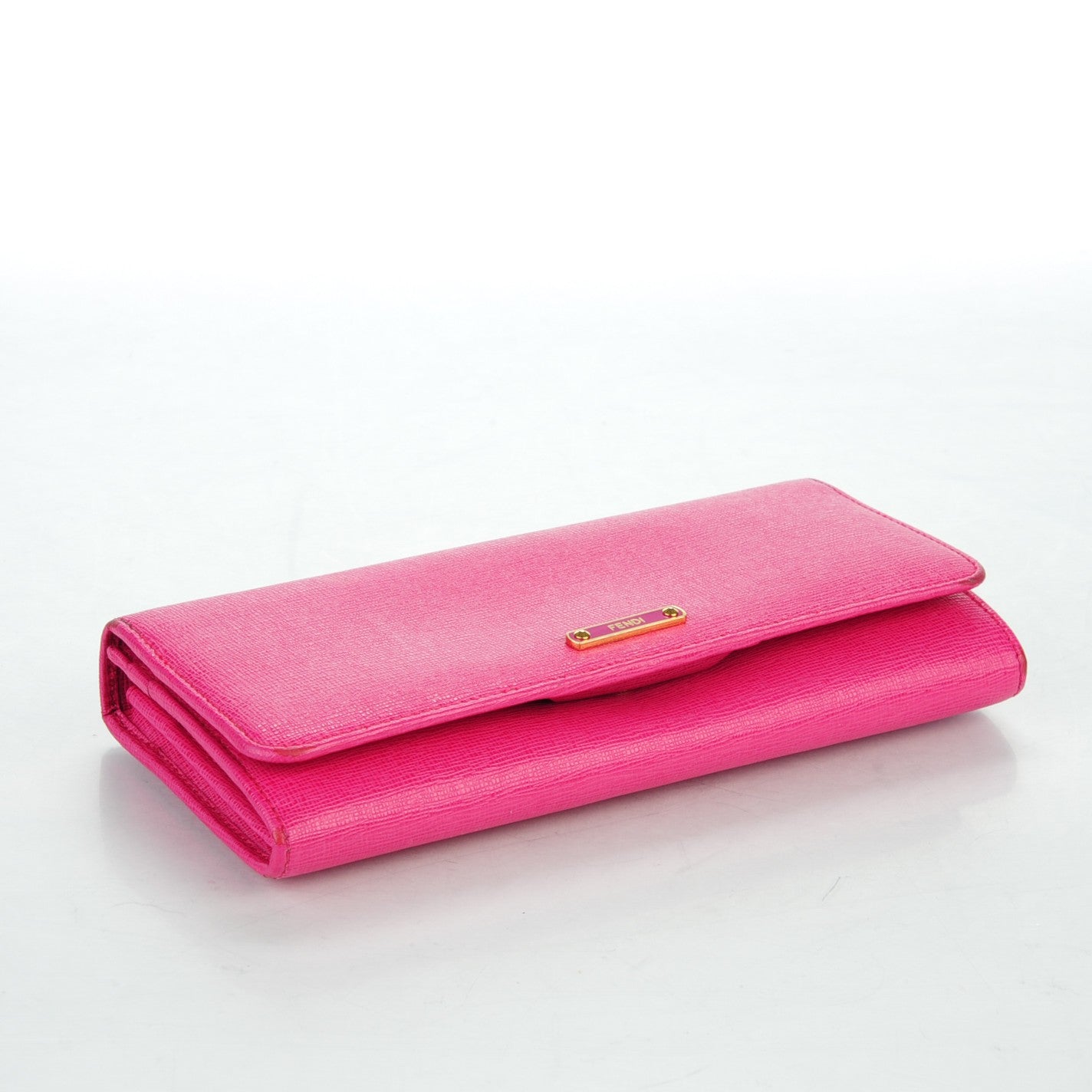 Fendi Vitello Elite Continental Wallet Ciclamino 4 of 13