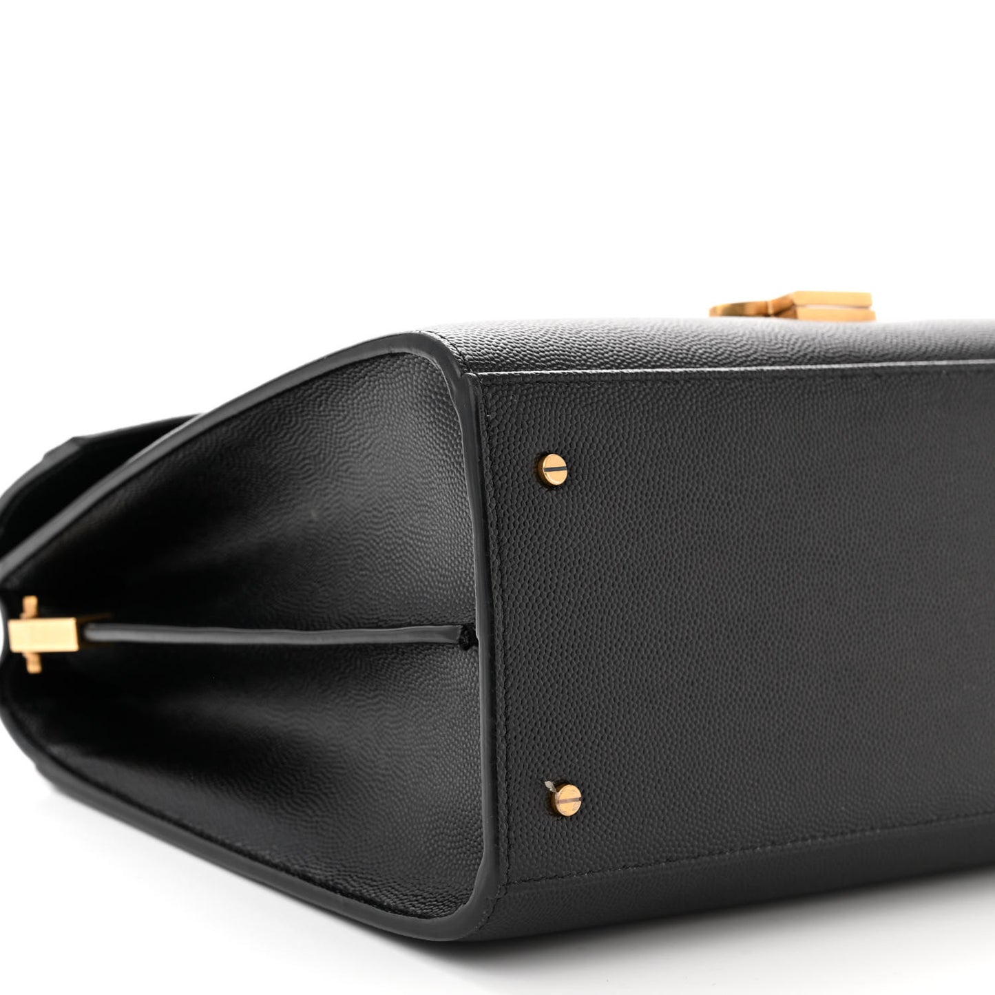 Grain de Poudre Medium Classic Monogram Cassandra Top Handle Black Rouge Legion