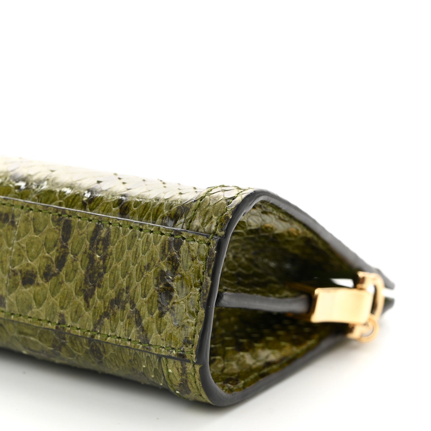 Gucci Snakeskin GG Mini Ophidia Chain Shoulder Bag Green 10 of 10