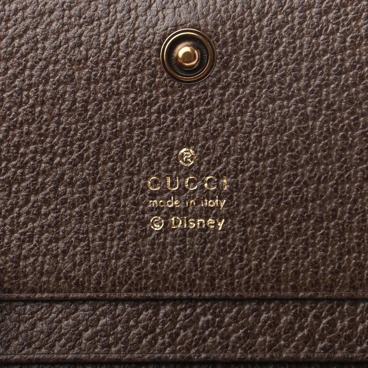 X DISNEY GG Supreme Monogram Web Three Little Pigs Ophidia Card Case Wallet Beige New Acero