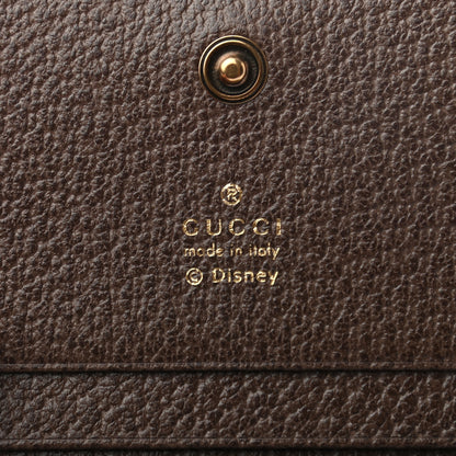Gucci X DISNEY GG Supreme Monogram Web Three Little Pigs Ophidia Card Case Wallet Beige New Acero 6 of 7