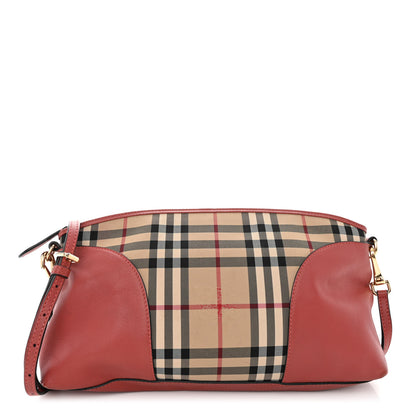 Burberry Horseferry Check Small Chichester Crossbody Clutch Bag Parade Red 1 of 10