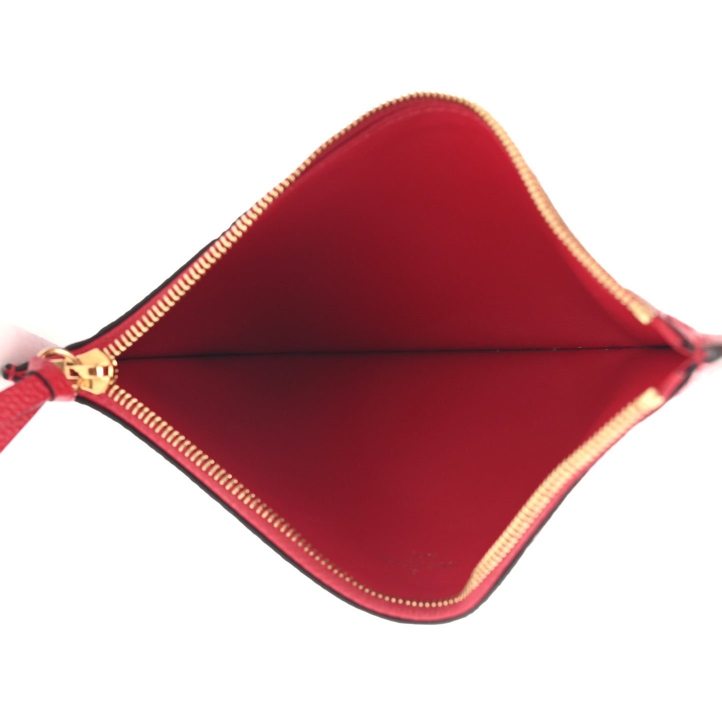 Empreinte Felicie Chain Wallet Zippered Insert Cherry