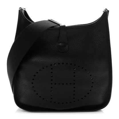 Hermes Taurillon Clemence Evelyne III PM Black 1 of 11