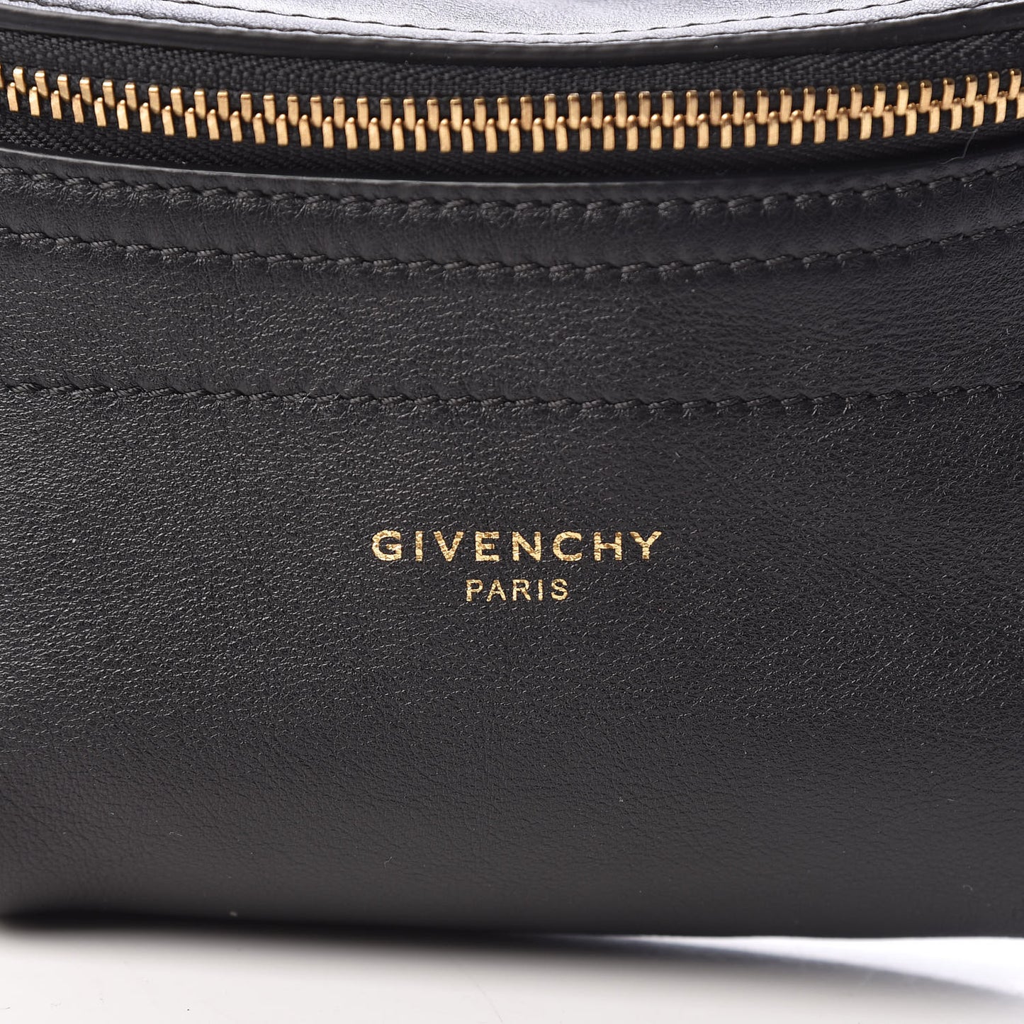 Calfskin Mini Whip Belt Bag Black