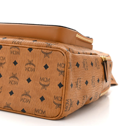MCM Visetos Medium Stark Backpack Cognac 9 of 10