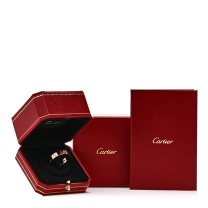 Cartier 18K Pink Gold 3 Diamond 5.5mm LOVE Ring 64 10.75 5 of 5