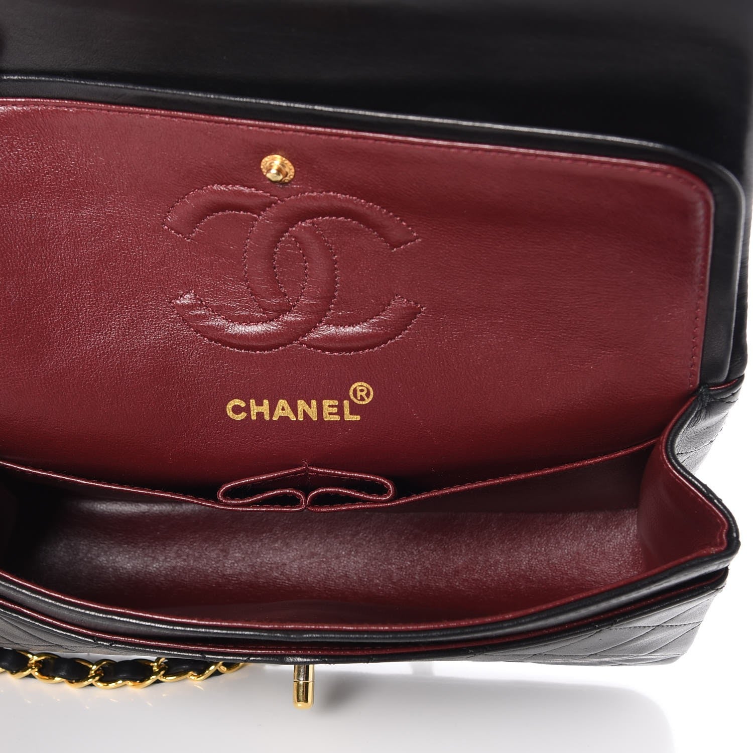 Chanel Lambskin Quilted Small Double Flap Black 11 of 11