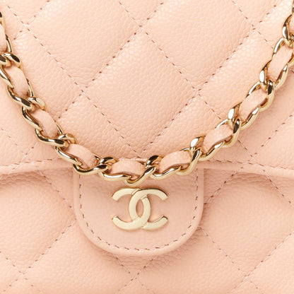 Chanel Caviar Quilted Flap Phone Holder With Chain Light Pink 10 of 13