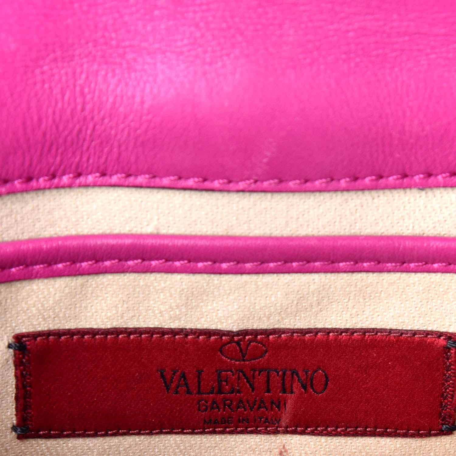 Valentino Garavani Vitello Mini Glam Lock Rockstud Flap Fuxia 6 of 9