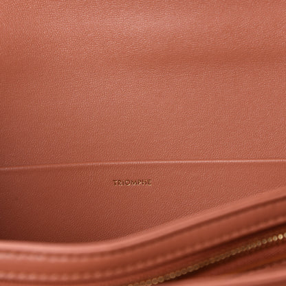 Celine Shiny Calfskin Medium Triomphe Terracotta 10 of 12
