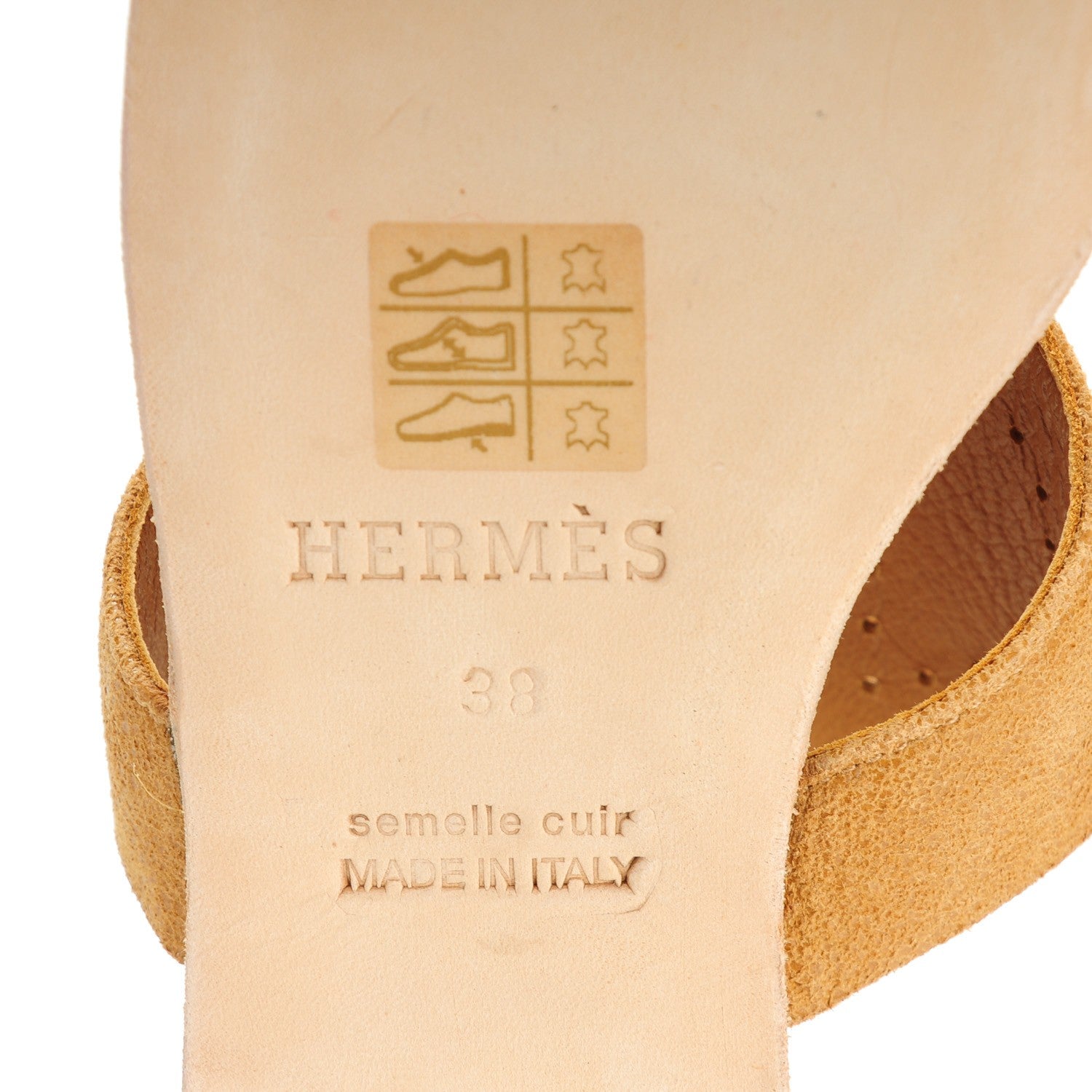 Hermes Suede Maldives Sandals 38 6 of 9