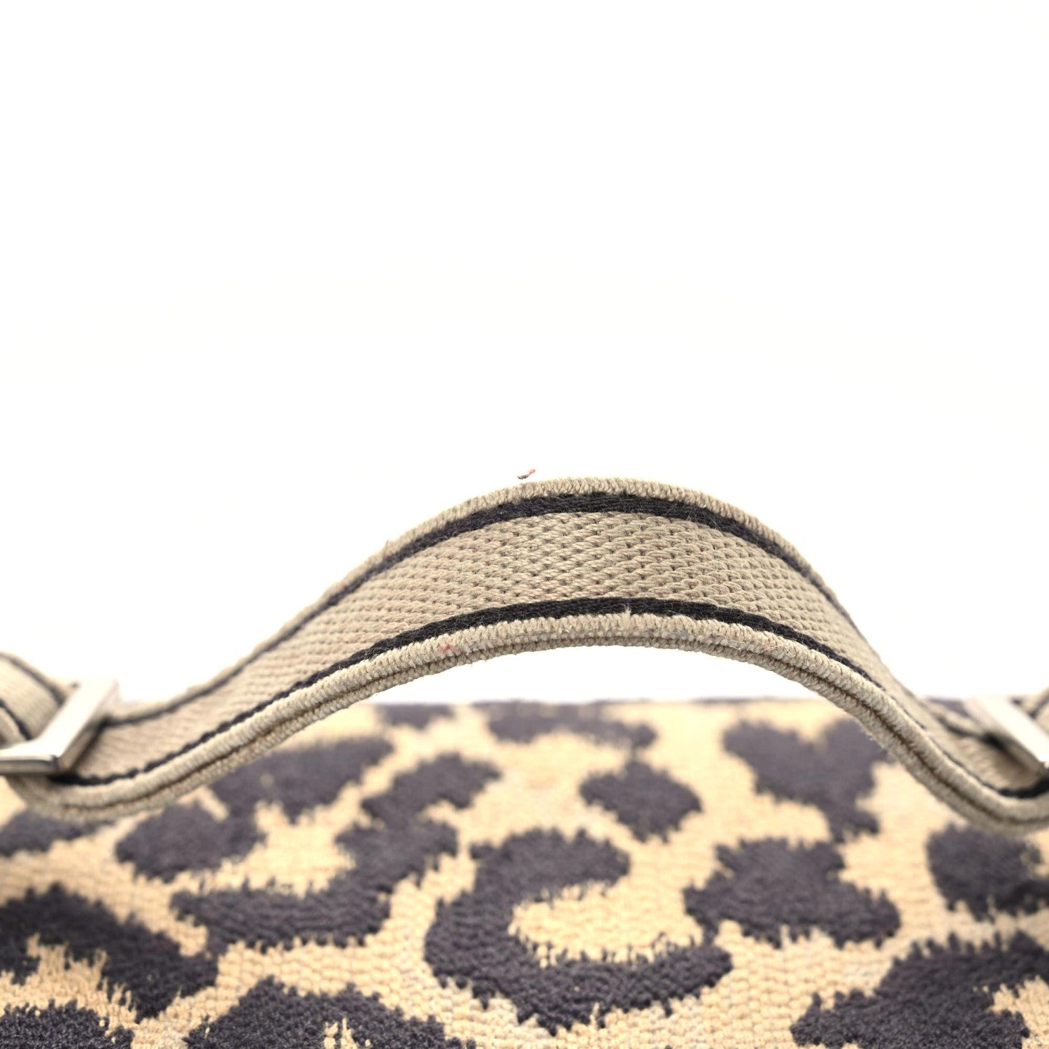 Christian Dior Canvas Mizza Embroidered Small Leopard Travel Vanity Case Beige 8 of 10