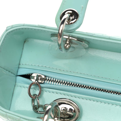 Christian Dior Patent Cannage Medium Lady Dior Light Blue 13 of 17