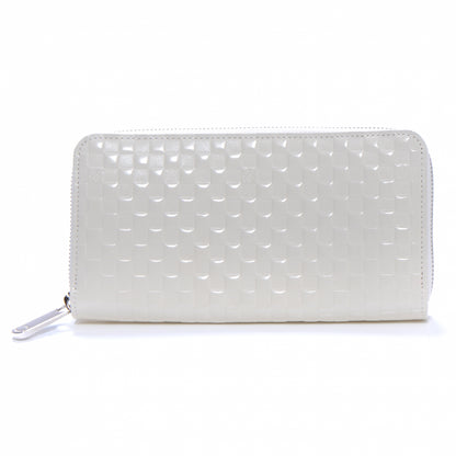 Louis Vuitton Shiny Calfskin Damier Facette Zippy Wallet Creme 1 of 8