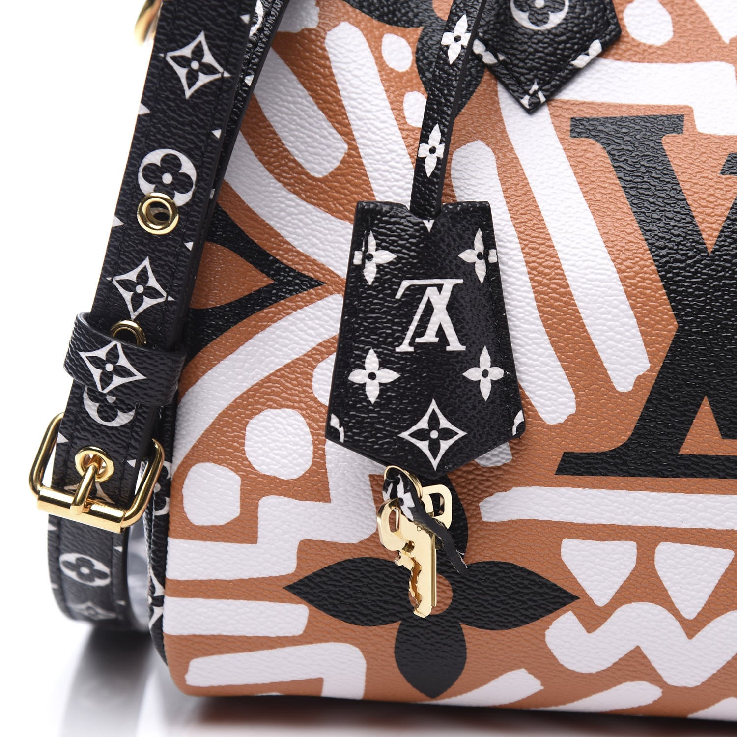 Louis Vuitton Monogram Giant Crafty Speedy Bandouliere 25 Creme Caramel 8 of 9