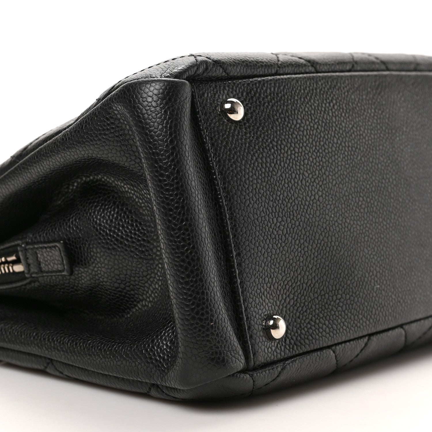 Chanel Caviar Quilted CC Timeless Soft Tote Black 6 of 8