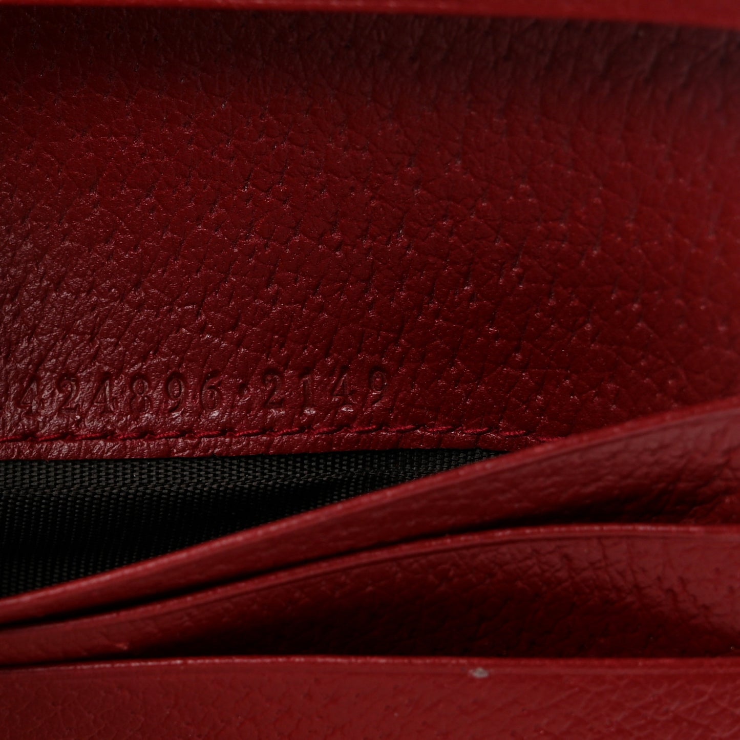 GG Supreme Monogram Tian Card Case Beige Multicolor Red