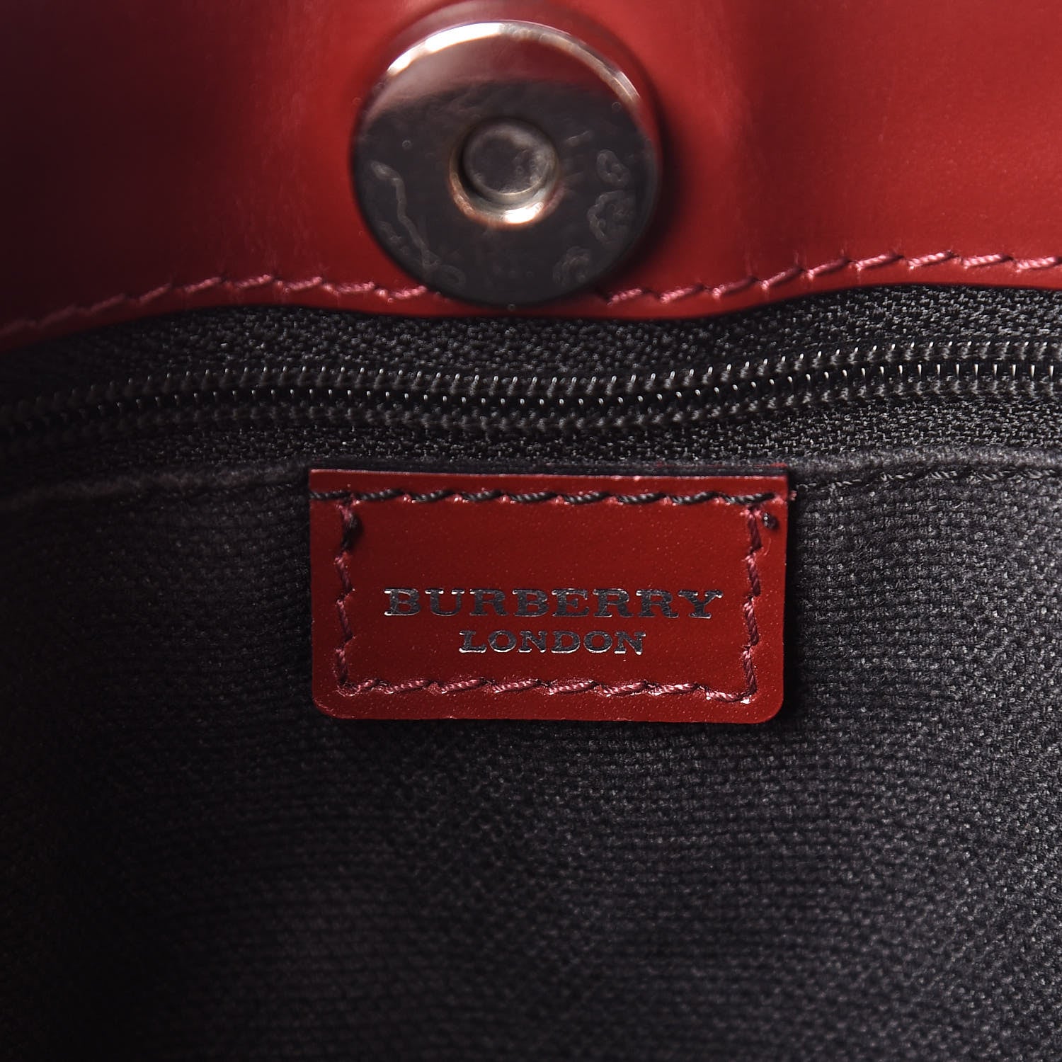 Burberry Haymarket Check Shoulder Bag Red 6 of 11