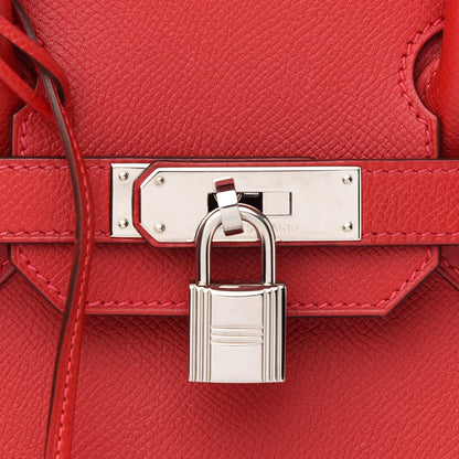 Hermes Epsom Birkin 30 Rouge Casaque 33 of 36