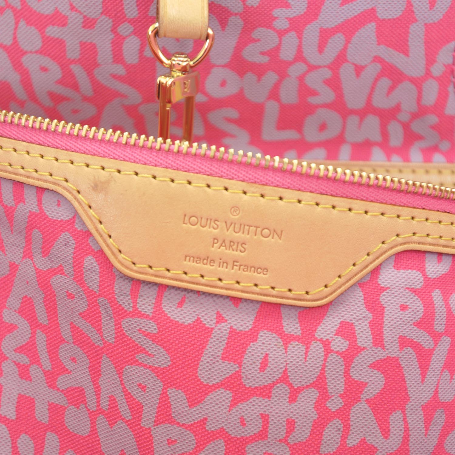 Louis Vuitton Monogram Graffiti Neverfull GM Fuchsia 8 of 9