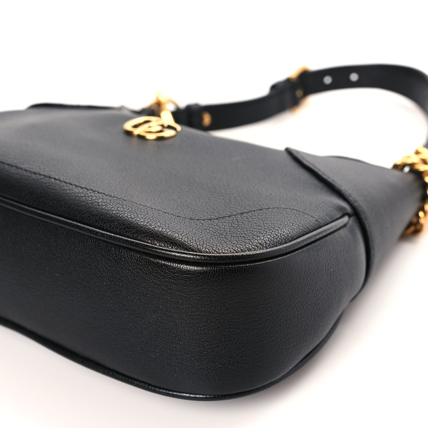 Goatskin Small Aphrodite Shoulder Bag Black