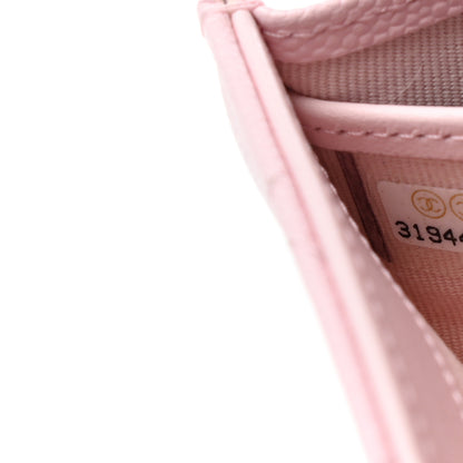 Chanel Caviar Quilted Large Gusset Flap Wallet Light Pink 8 of 9