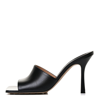Bottega Veneta Lambskin Stretch Mule Sandals 41 Black 1 of 11