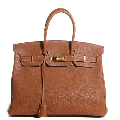 Hermes Togo Birkin 35 Gold 1 of 23