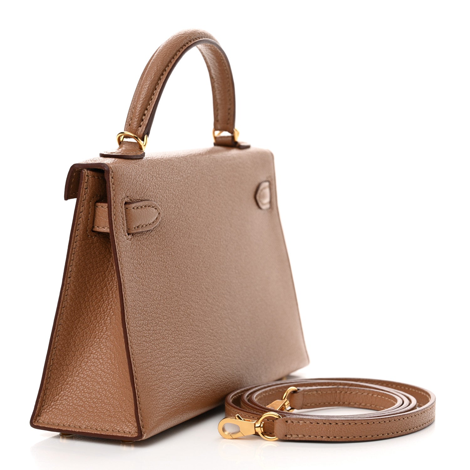 Hermes Chevre Mysore Mini Kelly Sellier 20 Quebracho 3 of 12