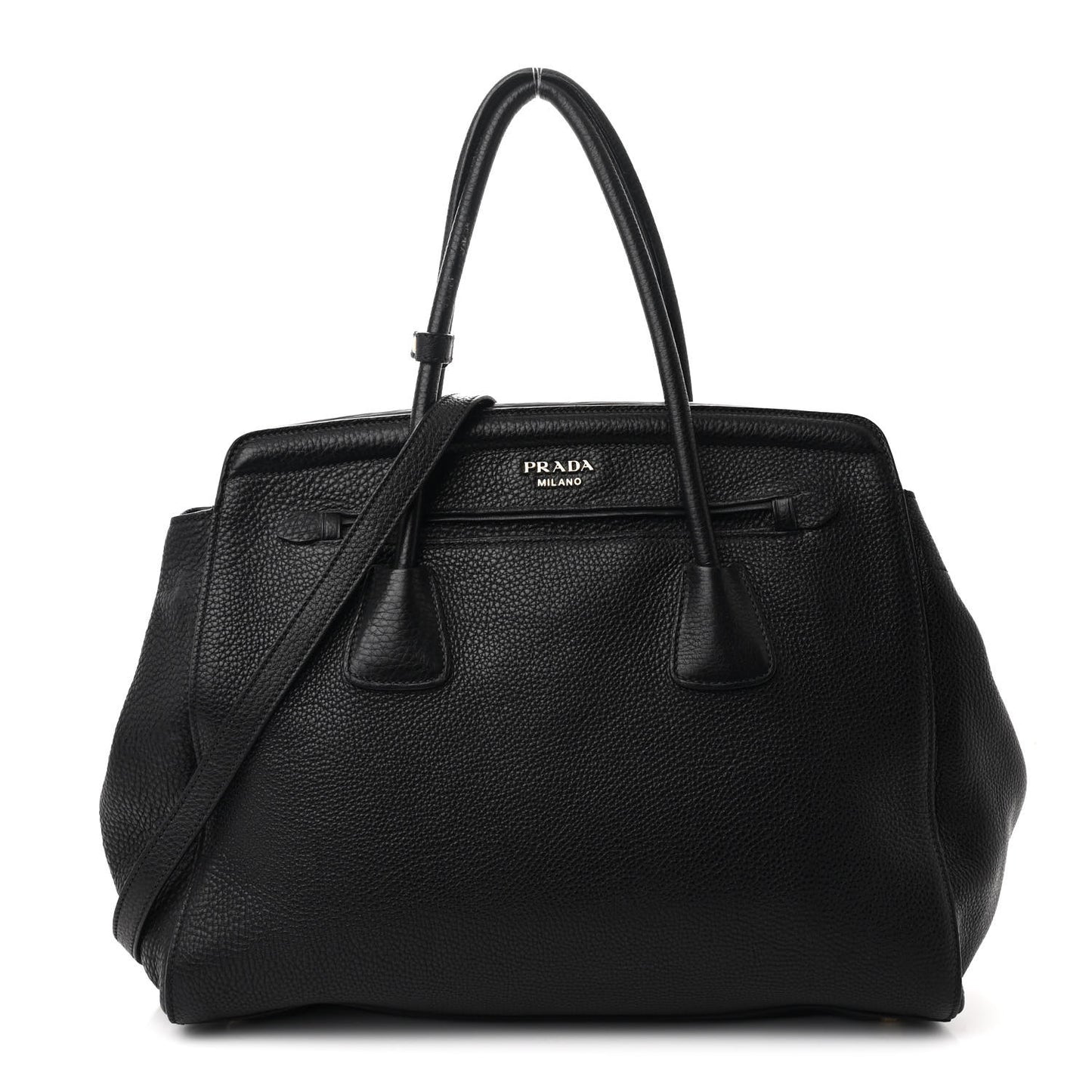 Vitello Daino Tote Black