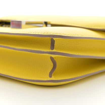 Hermes Evercolor Shiny Alligator Constance 18 Lime Miel 10 of 11