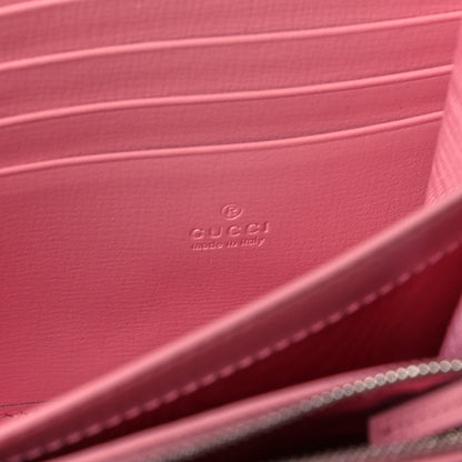 Gucci Azalea Calfskin Enamel Mini Dionysus Chain Wallet New Cherry Red Wild Rose Off White 6 of 12