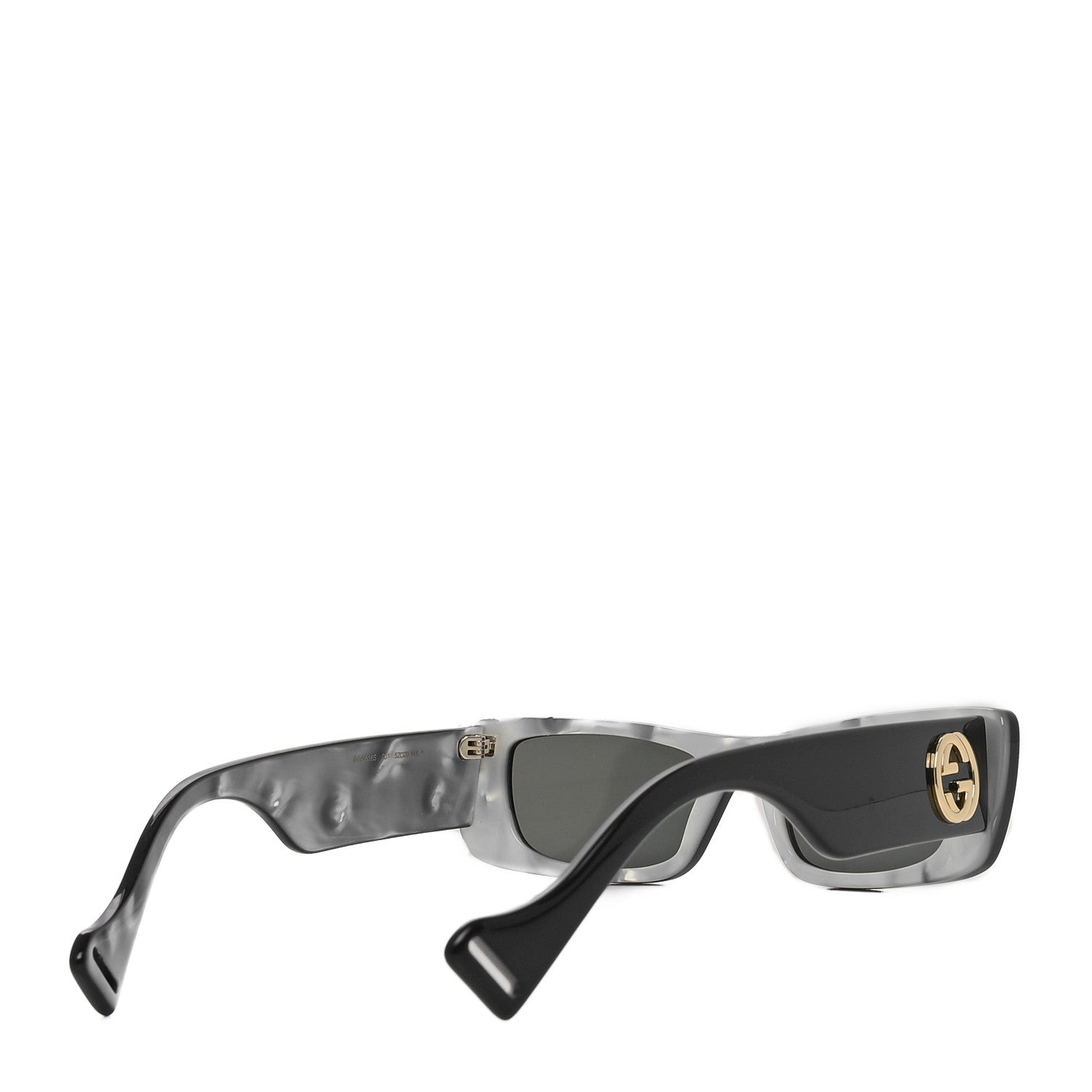 Gucci Acetate Rectangular Sunglasses GG0516S Black 4 of 7