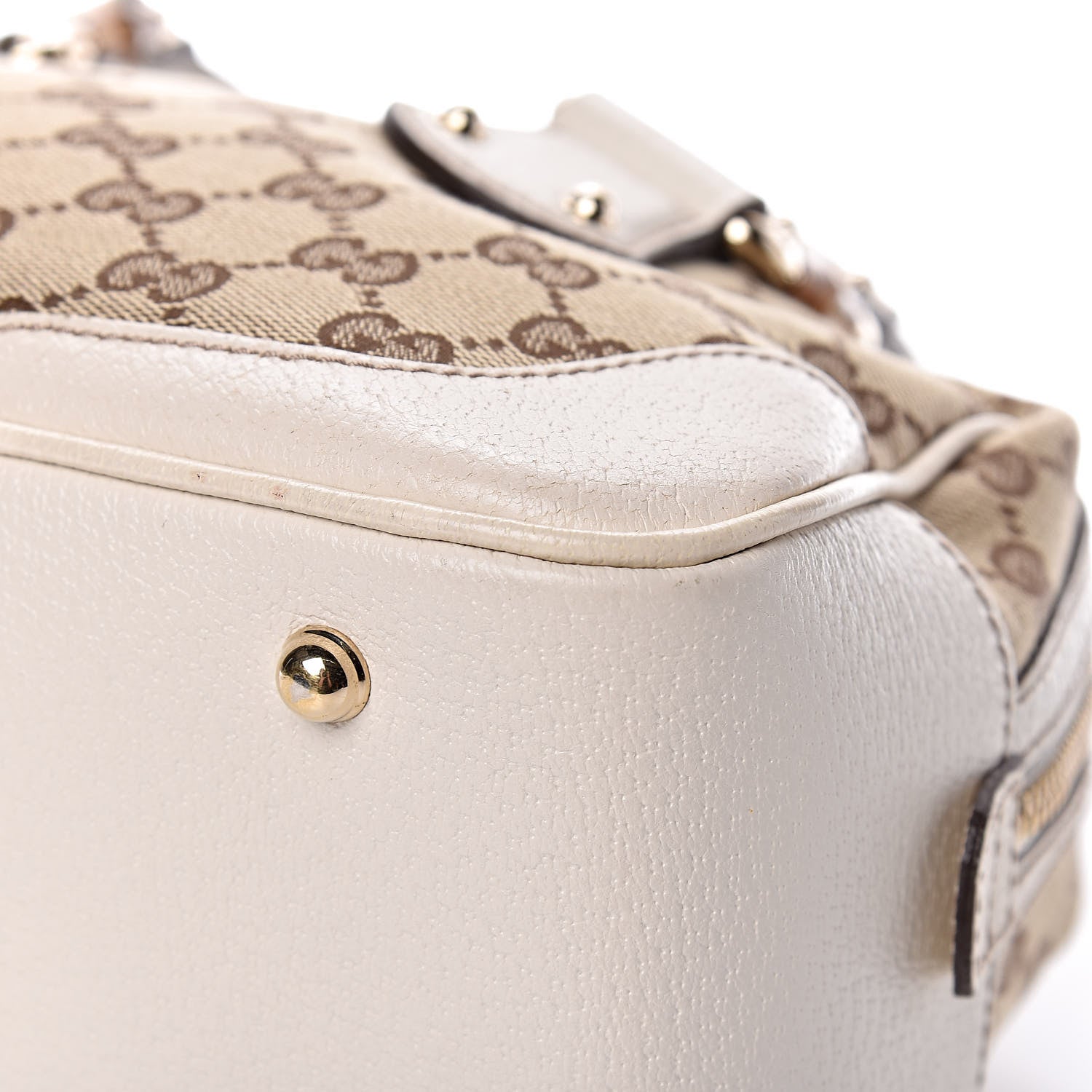 Gucci Monogram Bamboo Boston Off White 12 of 14