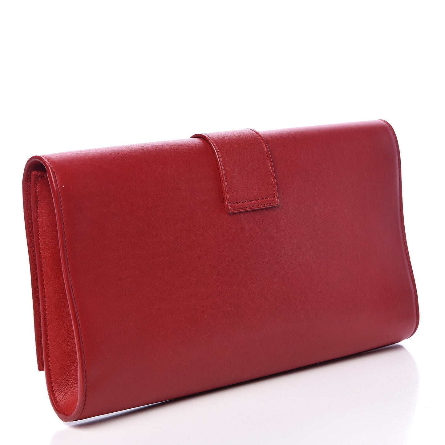 Calfskin Classic Y Ligne Clutch Red