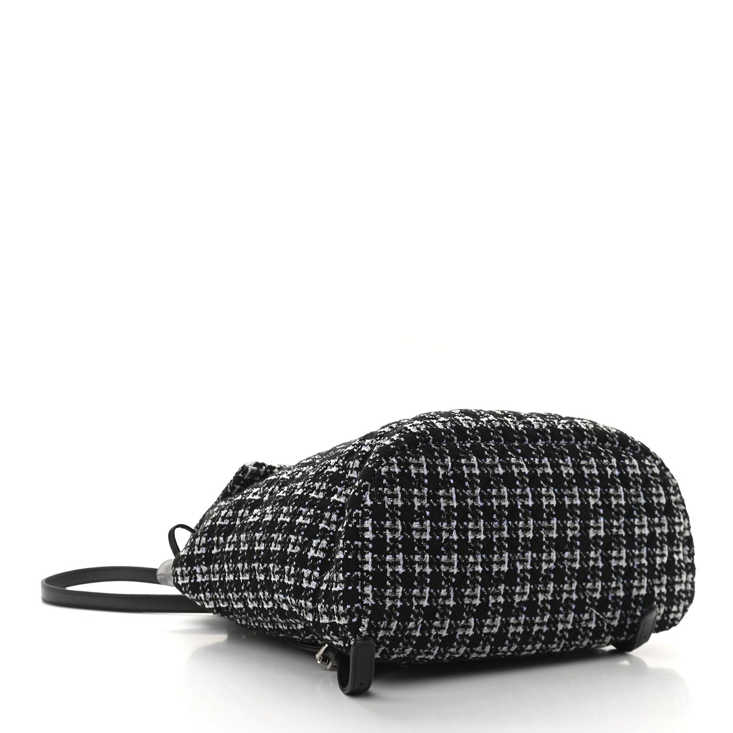 Chanel Tweed Large Urban Spirit Backpack Black White 4 of 9