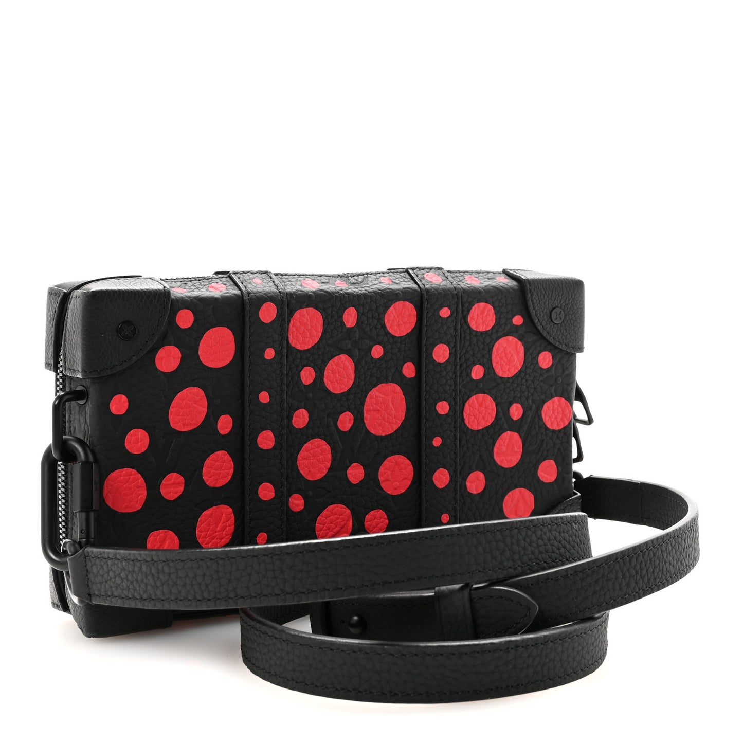 LV X YK Taurillon Monogram Soft Trunk Wallet Black Red
