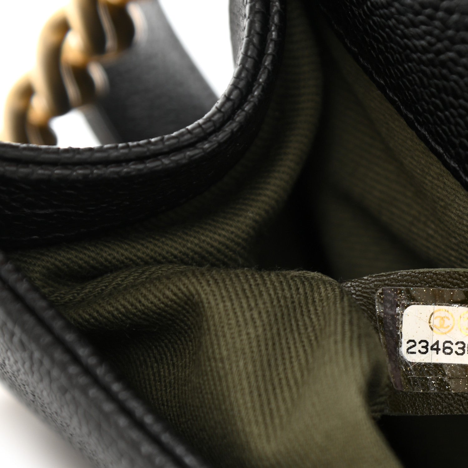 Chanel Caviar Quilted Medium Boy Flap Black 7 of 9