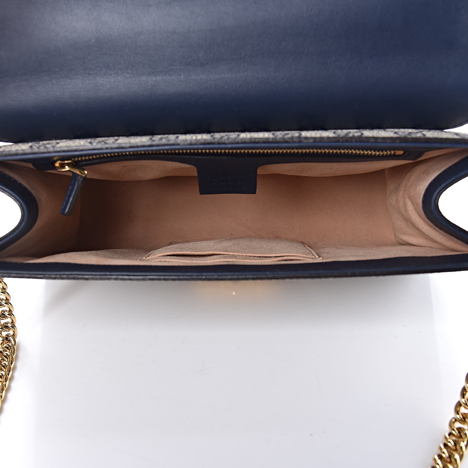 Gucci GG Supreme Monogram Calfskin Medium Padlock Shoulder Bag Beige Blue Mystic White Hibiscus Red 5 of 17