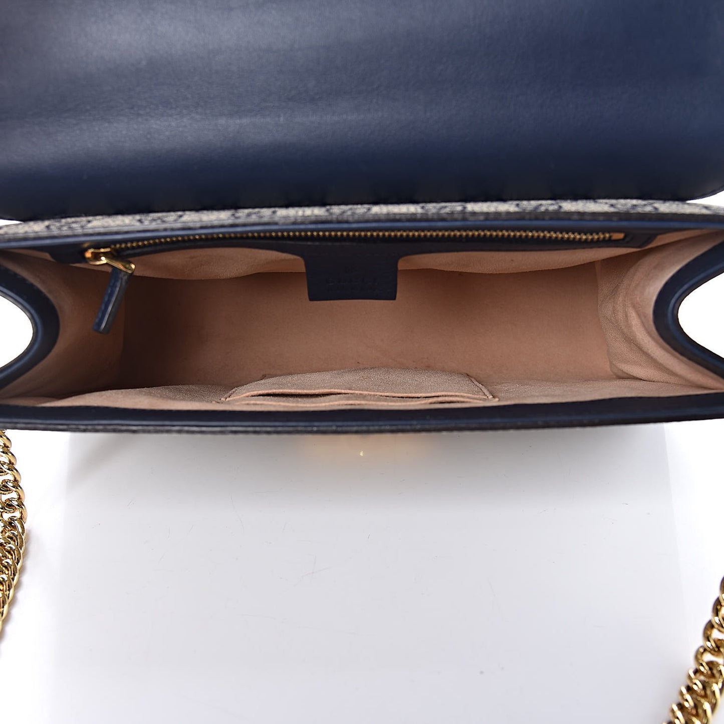 GG Supreme Monogram Calfskin Medium Padlock Shoulder Bag Beige Blue Mystic White Hibiscus Red