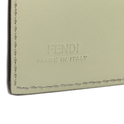 Fendi Elaphe Vitello Grace Python Print Micro Trifold Wallet Green Tea 6 of 7