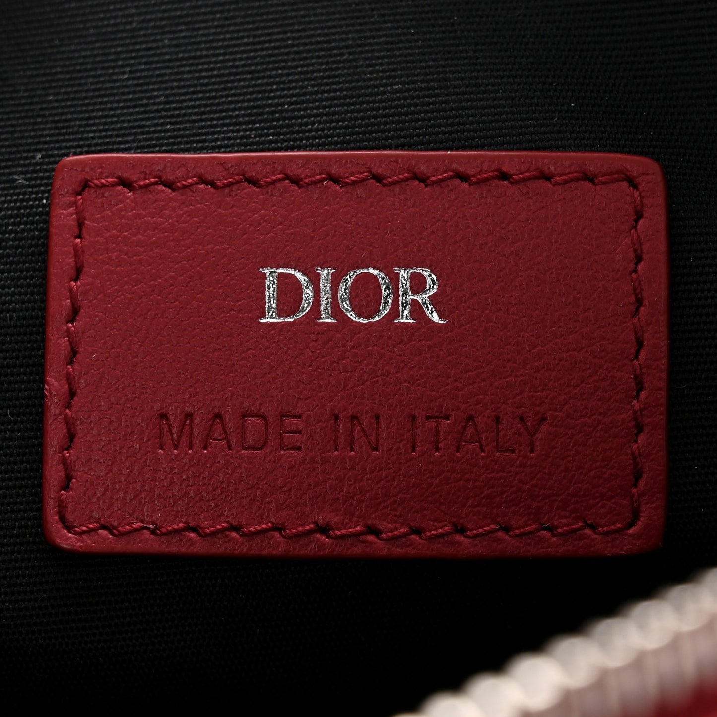 Calfskin Oblique Galaxy Perforated World Tour Messenger Pouch Red White
