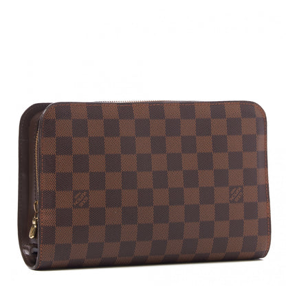 Louis Vuitton Damier Ebene Pochette Saint Louis Clutch 2 of 7