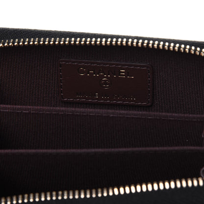 Chanel Caviar Quilted Zip Coin Purse Black 6 of 12