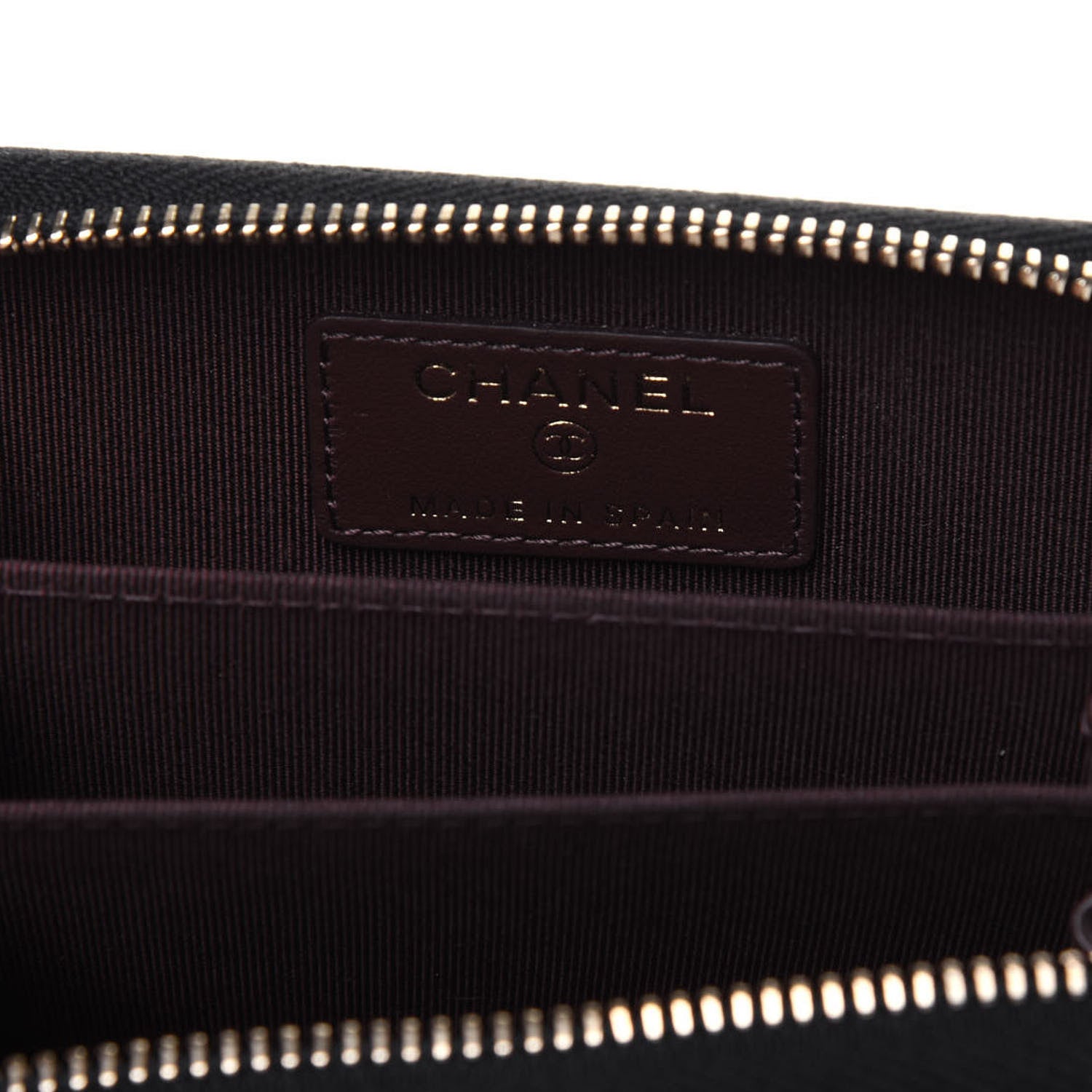Chanel Caviar Quilted Zip Coin Purse Black 6 of 12