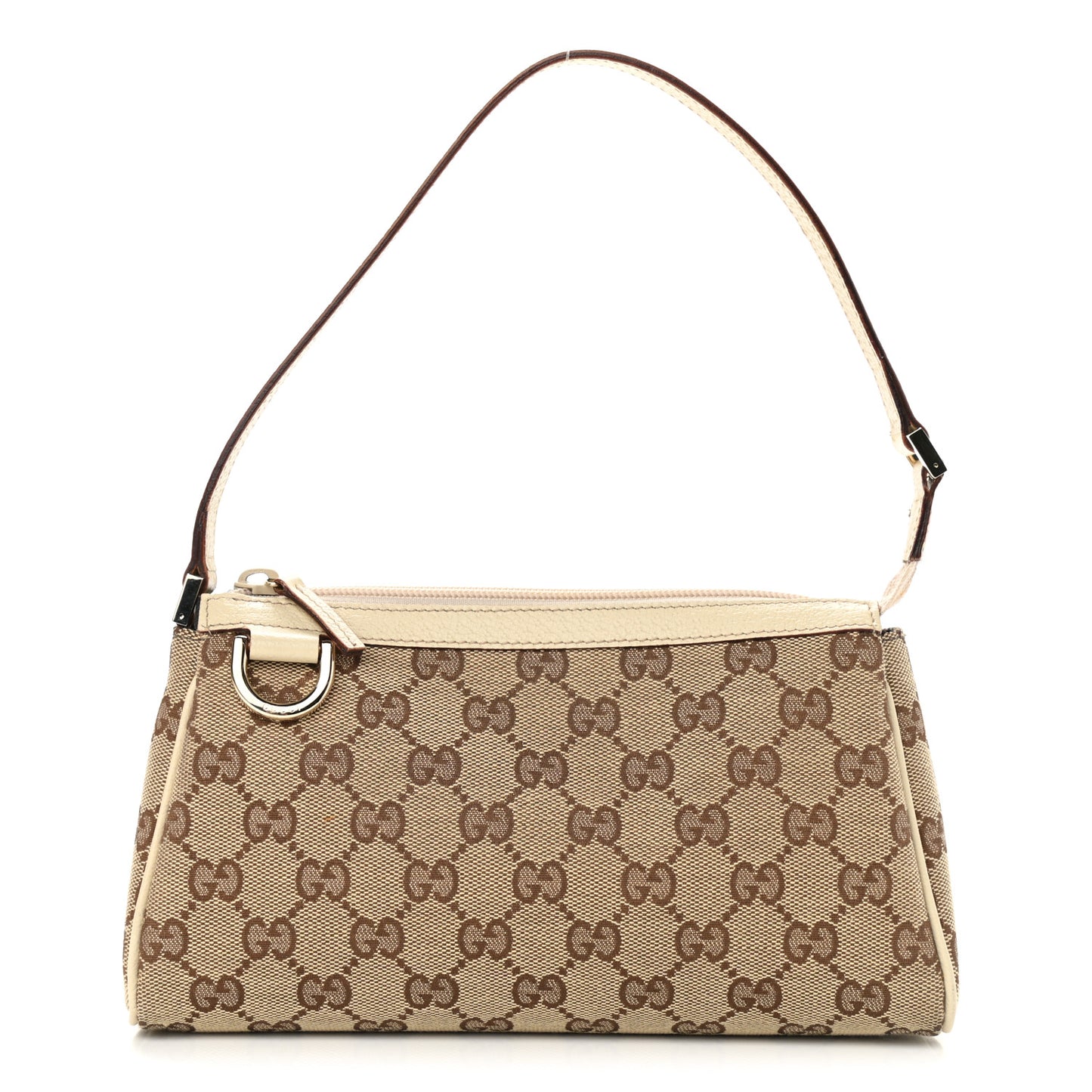 Monogram D Ring Cosmetic Case White