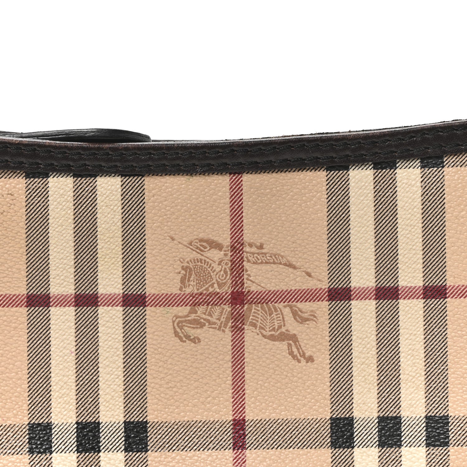 Burberry Haymarket Check Pochette Chocolate 9 of 11