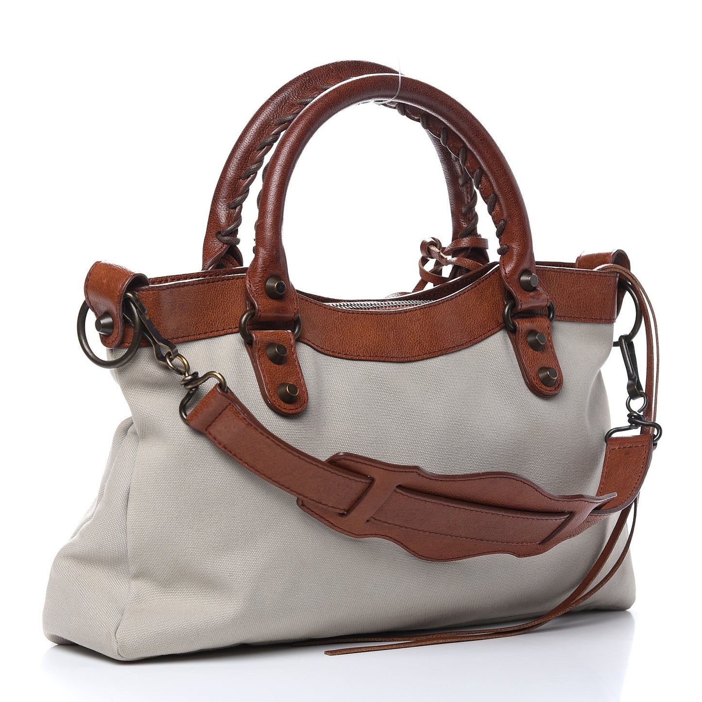 Agneau Canvas Classic Hardware First Brown