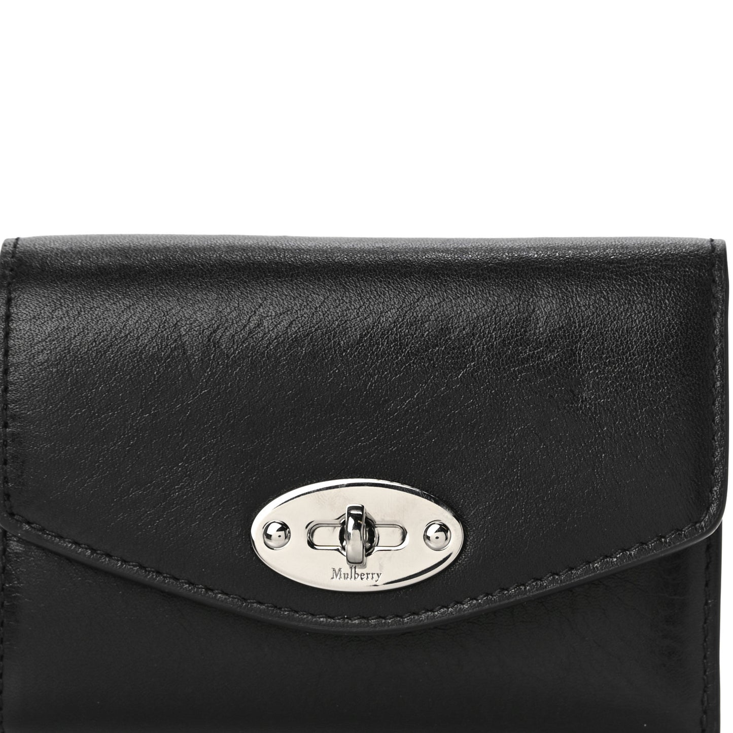 Classic Grain Small Darley Wallet Black